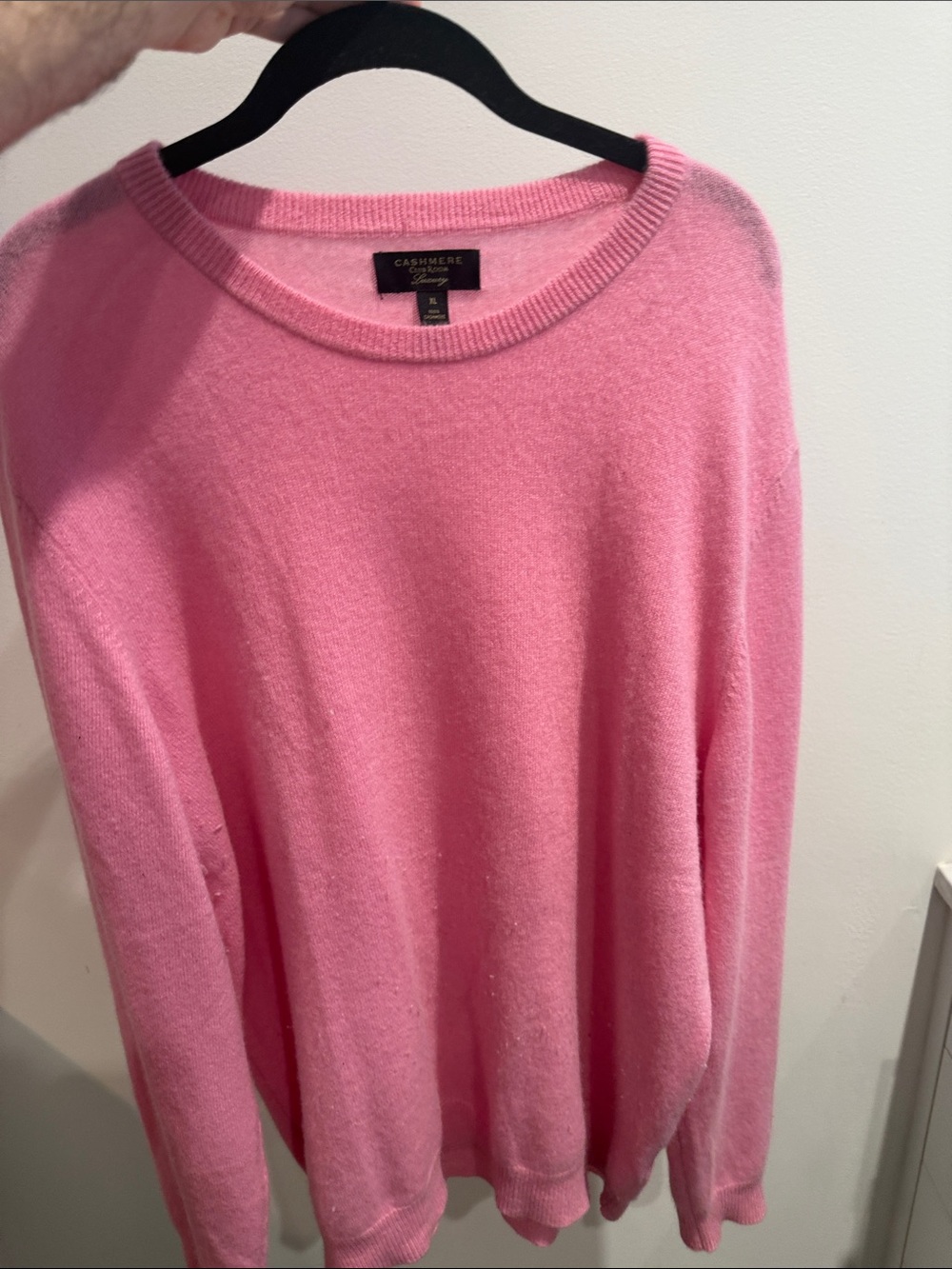 Club Room Pink Cashmere Crewneck Sweater